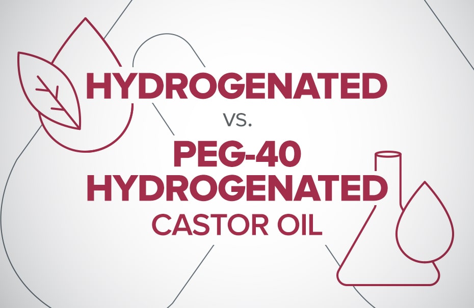 Hydrogenated Castor Oil vs. PEG-40 Hydrogenated Castor Oil